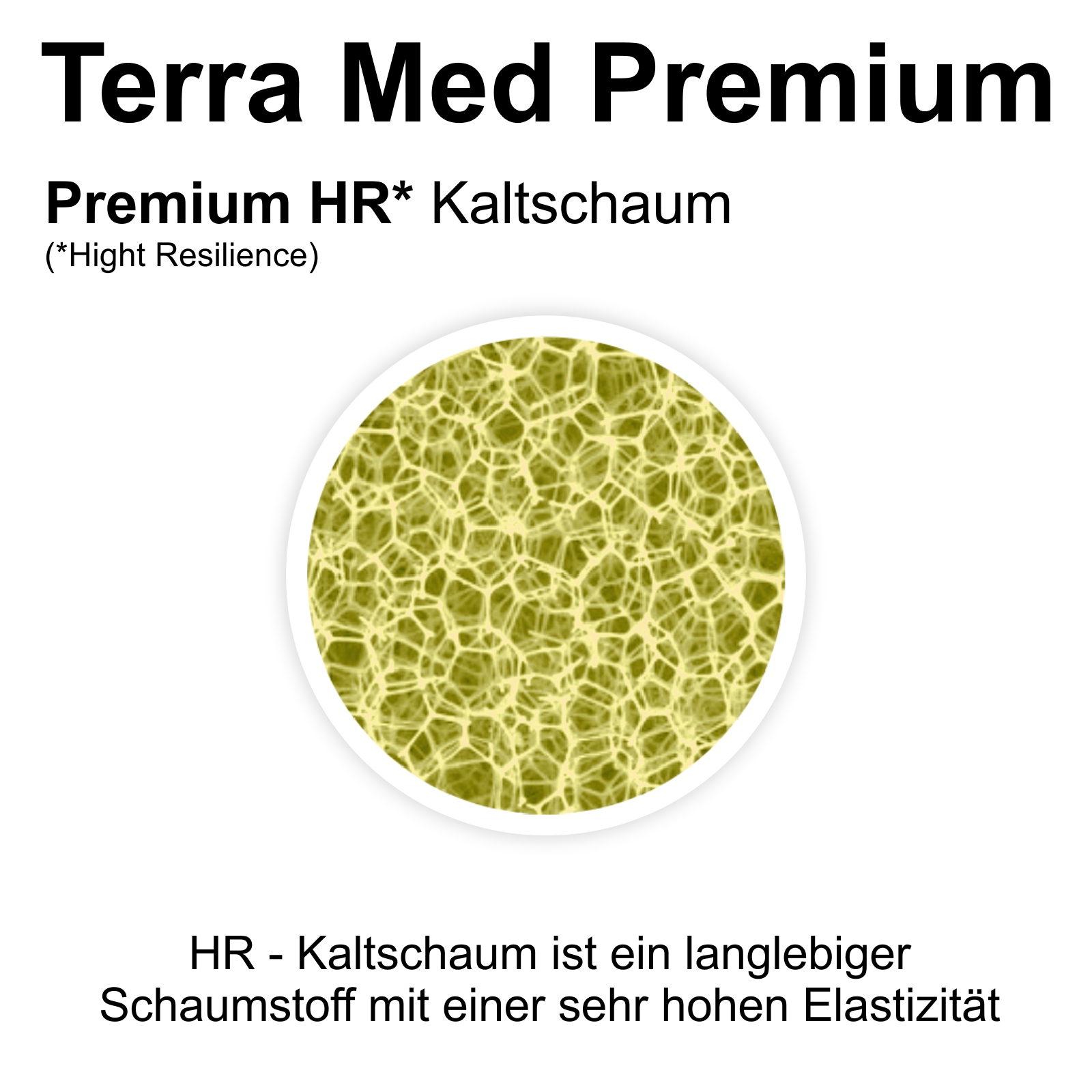 Kaltschaummatratze Medisan Premium, Kaltschaum Struktur